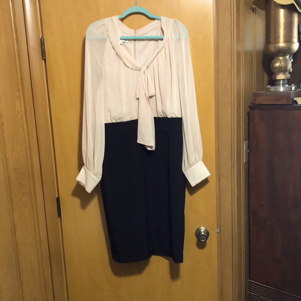 Women Dress, Cream and Black, 16